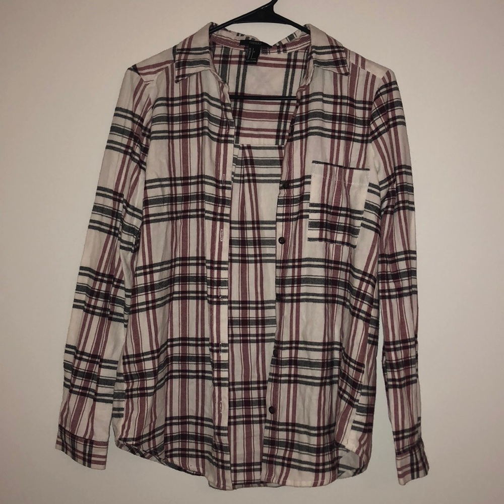 White red and black flannel